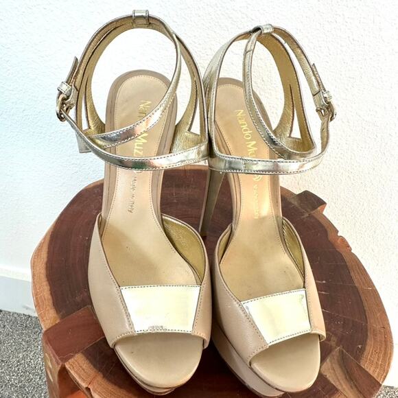 Nando Muzi Platform Heels, Size 38.5, 8.5 US Excellent Condition - Picture 4 of 9